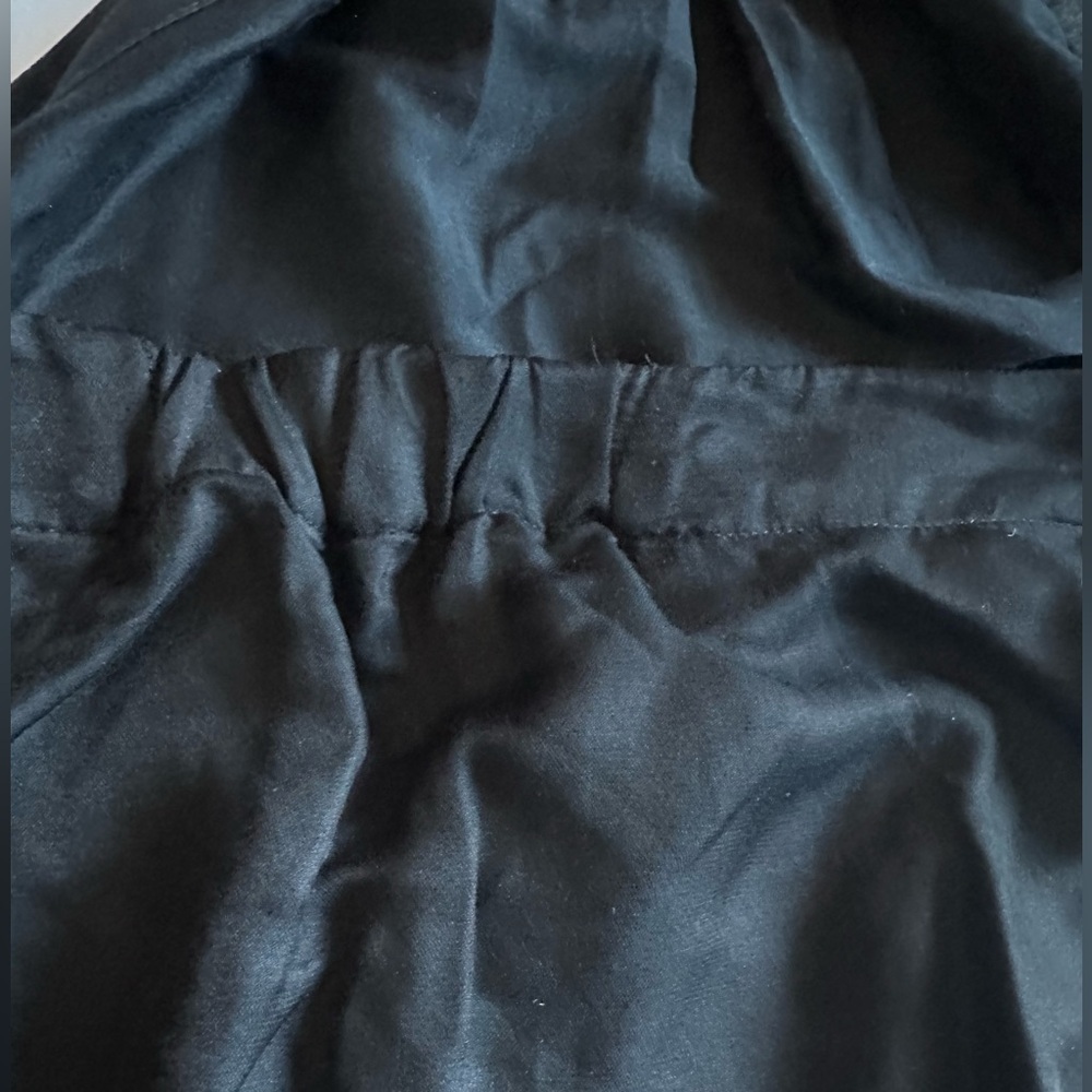 7 For All Mankind Black Silk Tie neck Halter Top xs - Picture 11 of 12
